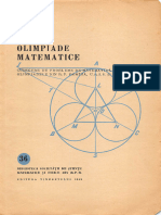 O .Sacter Olimpiade Matematice - Culegere de Probleme de Matematica Propuse La Olimpiadele Din R.P.romana, U.R.S.S. Si R.P.polona, Ed Tineretului, 1959, 401pag