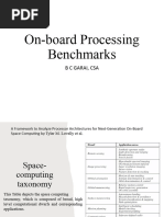 On-Board Processing Benchmarks