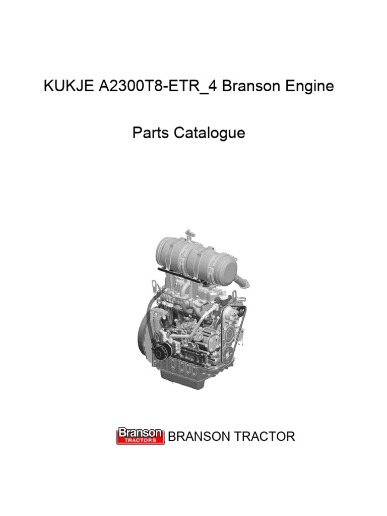 Branson A2300 Engine Parts Guide | PDF | Piston | Screw