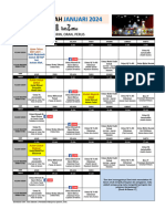 Jadual Kuliah Masjid AsSyakirin Januari 2024