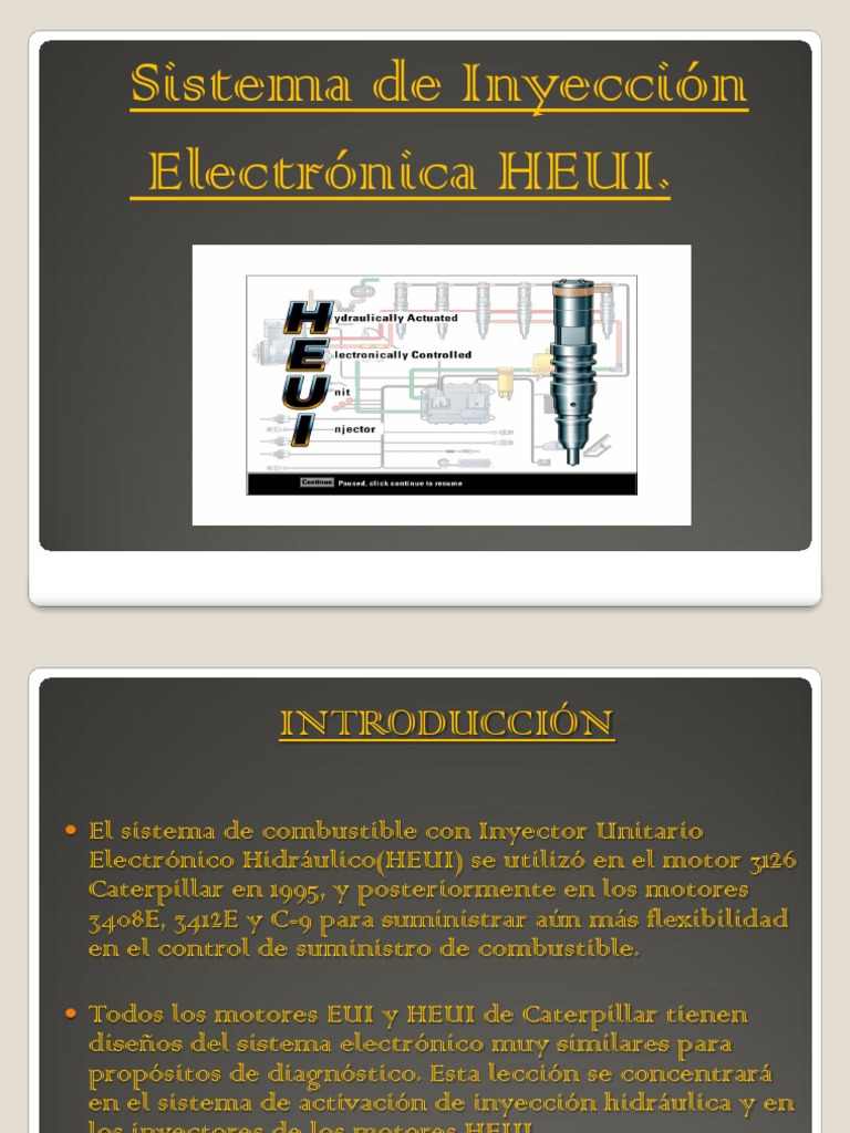 Sistema de Inyección HEUI en Caterpillar | PDF | Bomba | Máquinas