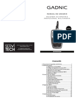 Manual Usuario Escaner Automotris Profesional Multimarca Gadnic Ms309