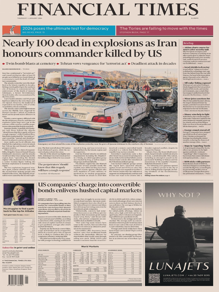 Financial Times Europe 4 January 2024 Pdf