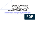 Solution Manual For A Microscale Approach To Organic Laboratory Techniques 6th Edition Donald L Pavia George S Kriz Gary M Lampman Randall G Engel