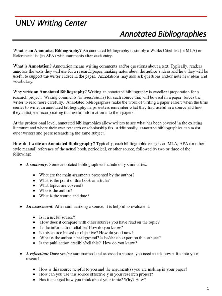 Annotated Bibliographies | PDF | Bibliography | Cognition