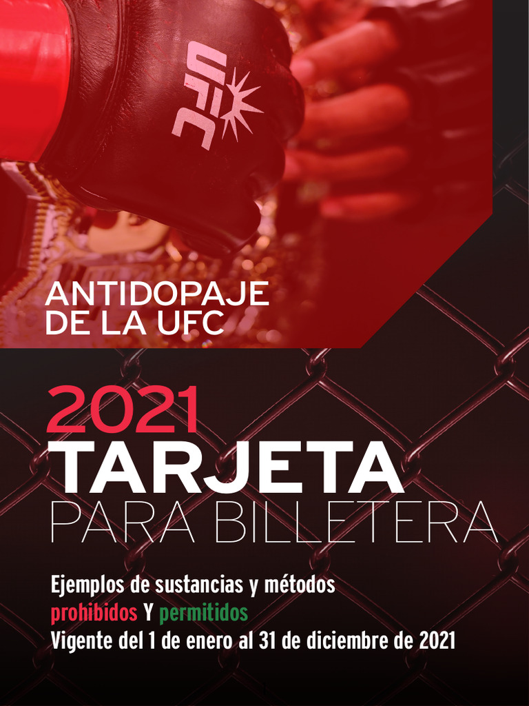 Sustancias Prohibidas UFC 2021 | PDF