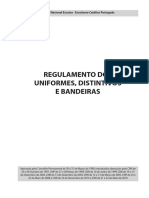 Regulamento Uniformes Distintivos Bandeiras