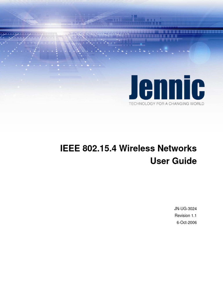 IEEE 802.15.4 User Guide Overview | PDF | Science & Mathematics