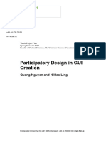 Participatory Design in GUI Creation: Quang Nguyen and Niklas Ling