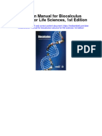 Solution Manual For Biocalculus Calculus For Life Sciences 1st Edition
