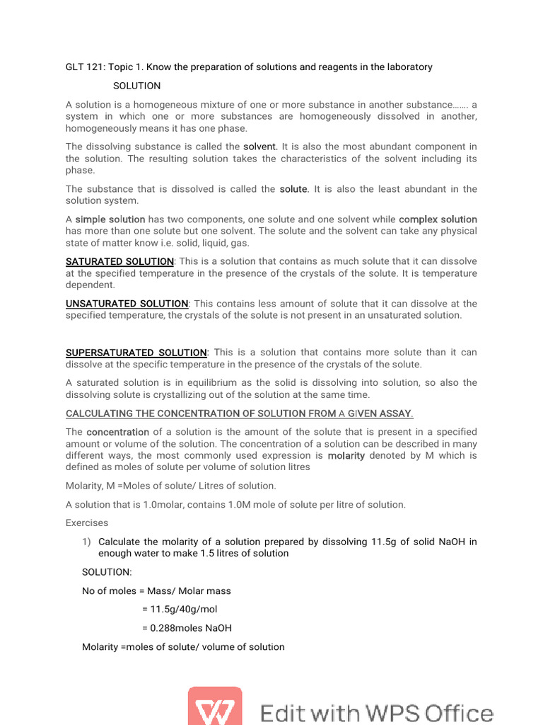 GLT 121 Topics 1 | PDF