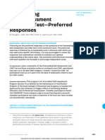 Postreading Self-Assessment and CME Test-Preferred Responses