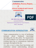 Priyanka. Communication Def Process and Difference