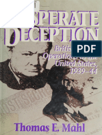 Desperate Deception: British Covert Operations in The United States 1939-44 by Thomas E. Mahl