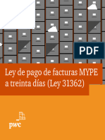 Ley de Pago de Facturas MYPE A 30 Días