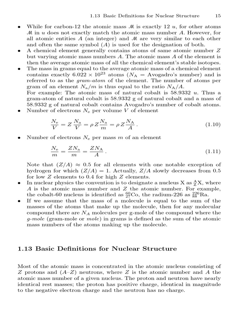 1 13 basic definitions for nuclear structure pdf atoms chemical