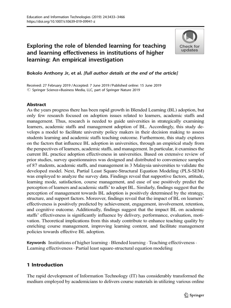 Learning For Teaching Teaching For Learning