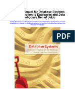 Solution Manual For Database Systems Introduction To Databases and Data Warehouses Nenad Jukic