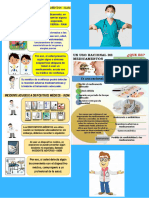 Azul Verde Ilustración Clínico Agradable Seguridad e Indicaciones General Salud Folleto (2)