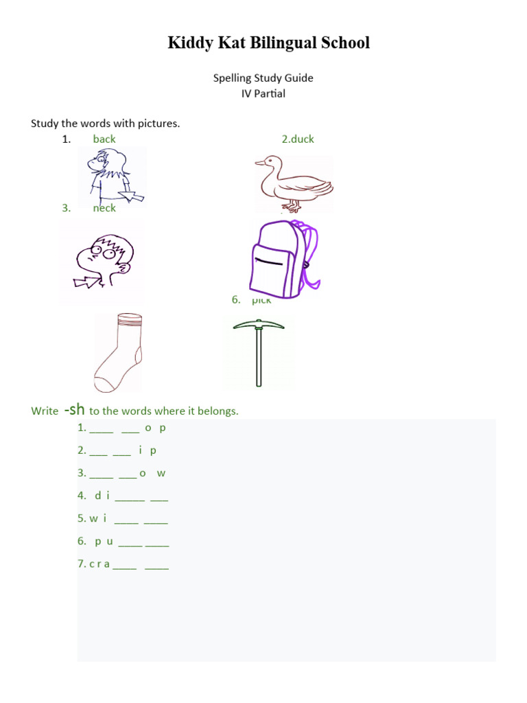 Spelling Guide for Young Learners | PDF