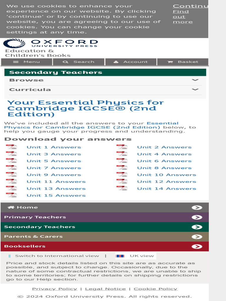 Your Essential Physics For Cambridge Igcse 2nd Edition Pdf
