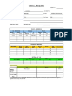 Travel Request Form