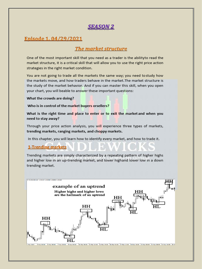 Understanding Market Structure for Trading | PDF | Market Trend ...