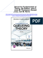 Solution Manual For Fundamentals of Queueing Theory 5th Edition John F Shortle James M Thompson Donald Gross Carl M Harris 2