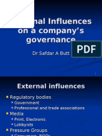 External Influences On A Company's Governance