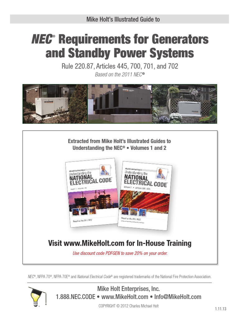 Generator Requriments | PDF