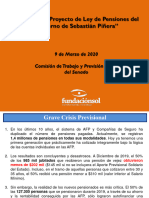 Análisis del Proyecto de Ley de Pensiones del  Gobierno de Sebastián Piñera
