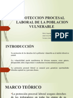 Proteccion Procesal Laboral de La Poblacion Vulnerable