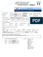 Censo Educativo 2021: Ubicación E Identificación Del Local Educativo