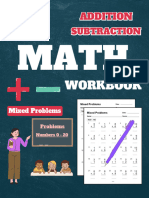 Addition and Subtraction Practice Workbook Grade 1, Mixed Problems