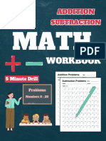 Addition and Subtraction Workbook Grade 1, 5 Minute Drill