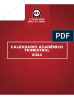 Calendario Academico 2024 UNAB Advance