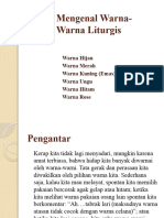 Bahan Katekese Mengenal Warna-Warna Liturgi