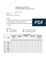 Lembar Observasi Penelitian - Post Test 1