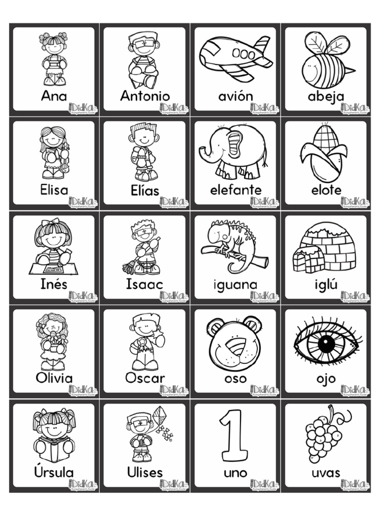 Memorama Vocales B y N | PDF