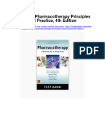 Test Bank Pharmacotherapy Principles and Practice 4th Edition