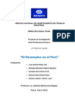 El Desempleo en El Perú: Servicio Nacional de Adiestramiento en Trabajo Industrial