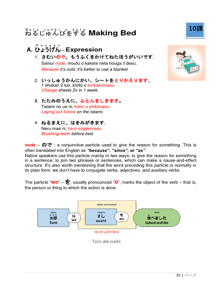 Chapter 10 Making Bed PDF