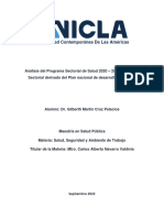 Análisis Del Programa Sectorial de Salud