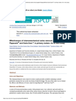 Effectiveness of Chemomechanical Caries Removal Agents Papacarie® and Carie-Care™ in Primary Molars - An in Vitro Study