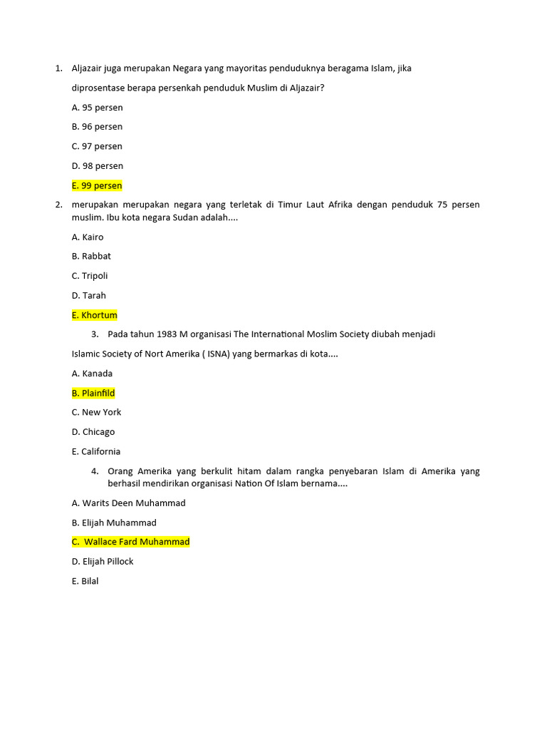 Soal Ski 15 Nomor Pdf