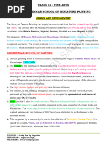 Full Notes Deccan School Class 12