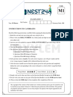 Nest-24 Exam-1 m1 Questions