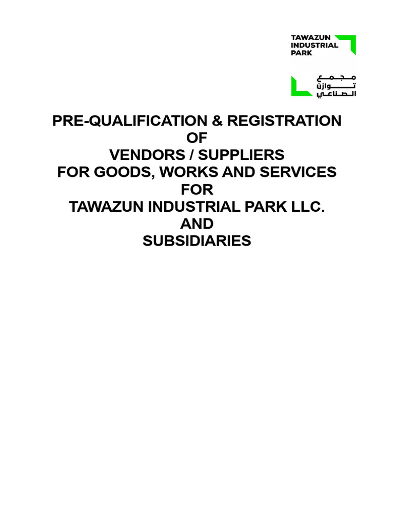 Supplier PreQualification Form Sep23 PDF
