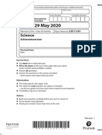 Edexcel May 2020 Question Paper