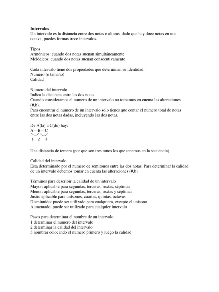 Intervalos Pdf